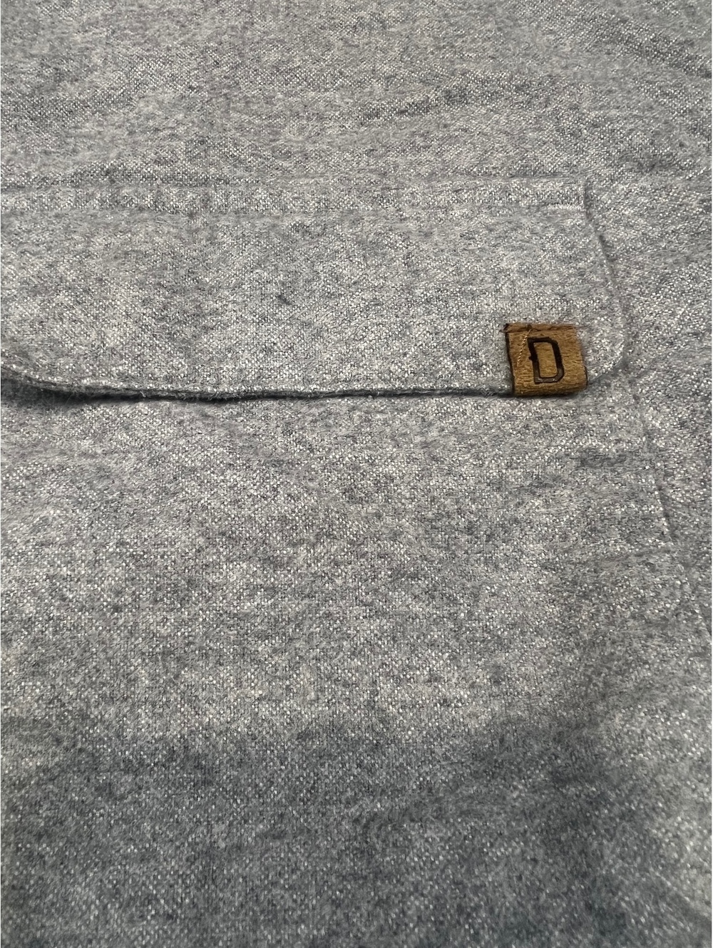 Dravus Lightweight Premium Flannel Solid Gray Size Medium - Picture 2 of 7